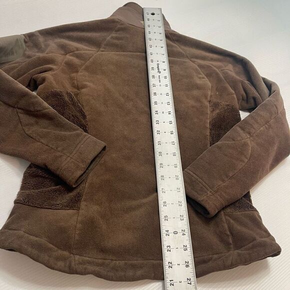 Mountain Hardwear Fleece Jacket Womens Small Brown Zip Up Long Sleeve Outdoor - Picture 10 of 10
